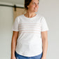 The Raelynn Short Sleeve Striped Top Shirt Thread & Supply