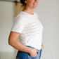 The Raelynn Short Sleeve Striped Top Shirt Thread & Supply