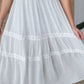 Tiered Maxi Dress with Lace Trim Detail Dresses Polagram