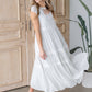 Tiered Maxi Dress with Lace Trim Detail Dresses Polagram
