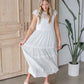 Tiered Maxi Dress with Lace Trim Detail Dresses Polagram