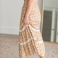 Tiered Midi Skirt with Smocked Waist Skirts Polagram