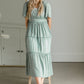 Tiered Ruffle Dress With Lace Detail Dresses Polagram & BaeVely