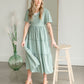 Tiered Ruffle Dress With Lace Detail Dresses Polagram & BaeVely