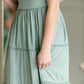 Tiered Ruffle Dress With Lace Detail Dresses Polagram & BaeVely