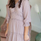 Tiered Ruffle Pink Midi Dress Dresses Mikarose