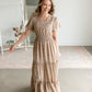 Tiered Ruffle Sleeve Maxi Dress Dresses Mikarose