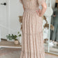 Tiered Ruffle Sleeve Maxi Dress Dresses Mikarose
