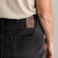 Tiffany Black Denim Midi Skirt Sheer Dent Beauty
