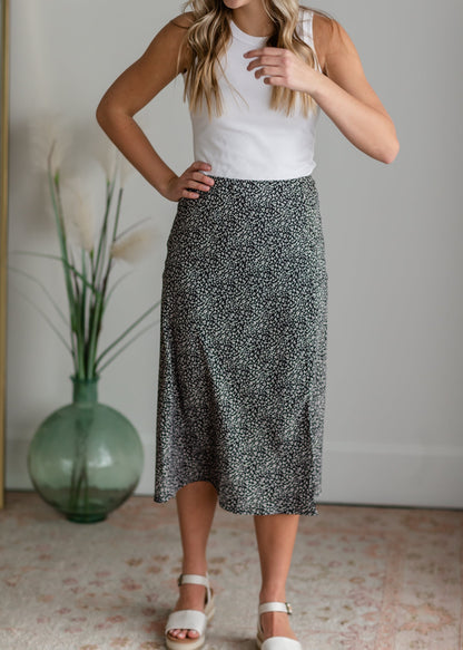 Tiny Floral Classic Midi Skirt Skirts Be Cool