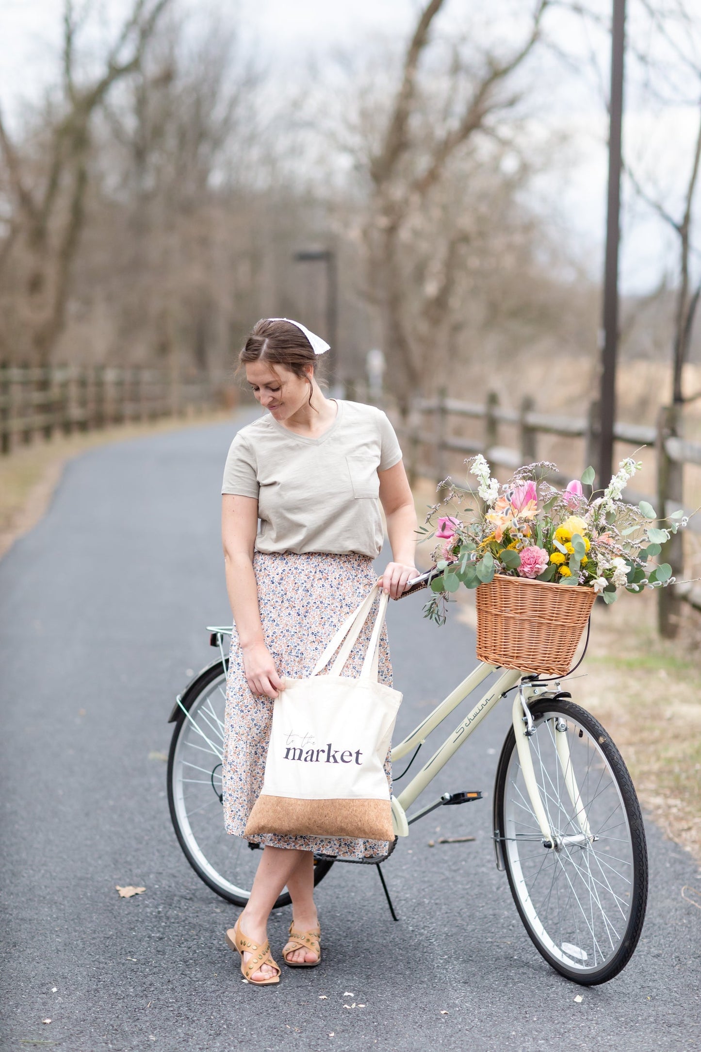 To The Market Cork Tote Accessories American So