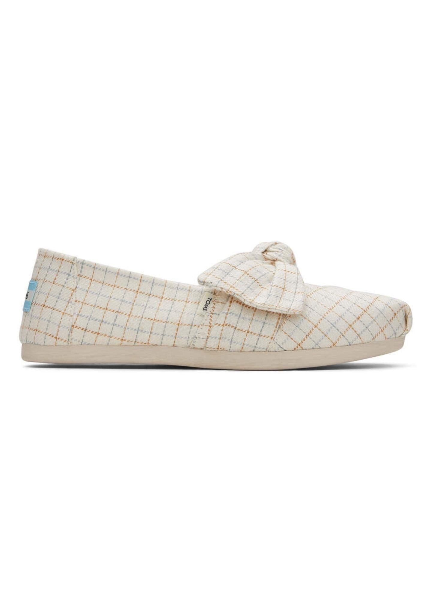 TOMS® Alpargata Checkered Bow Shoes TOMS