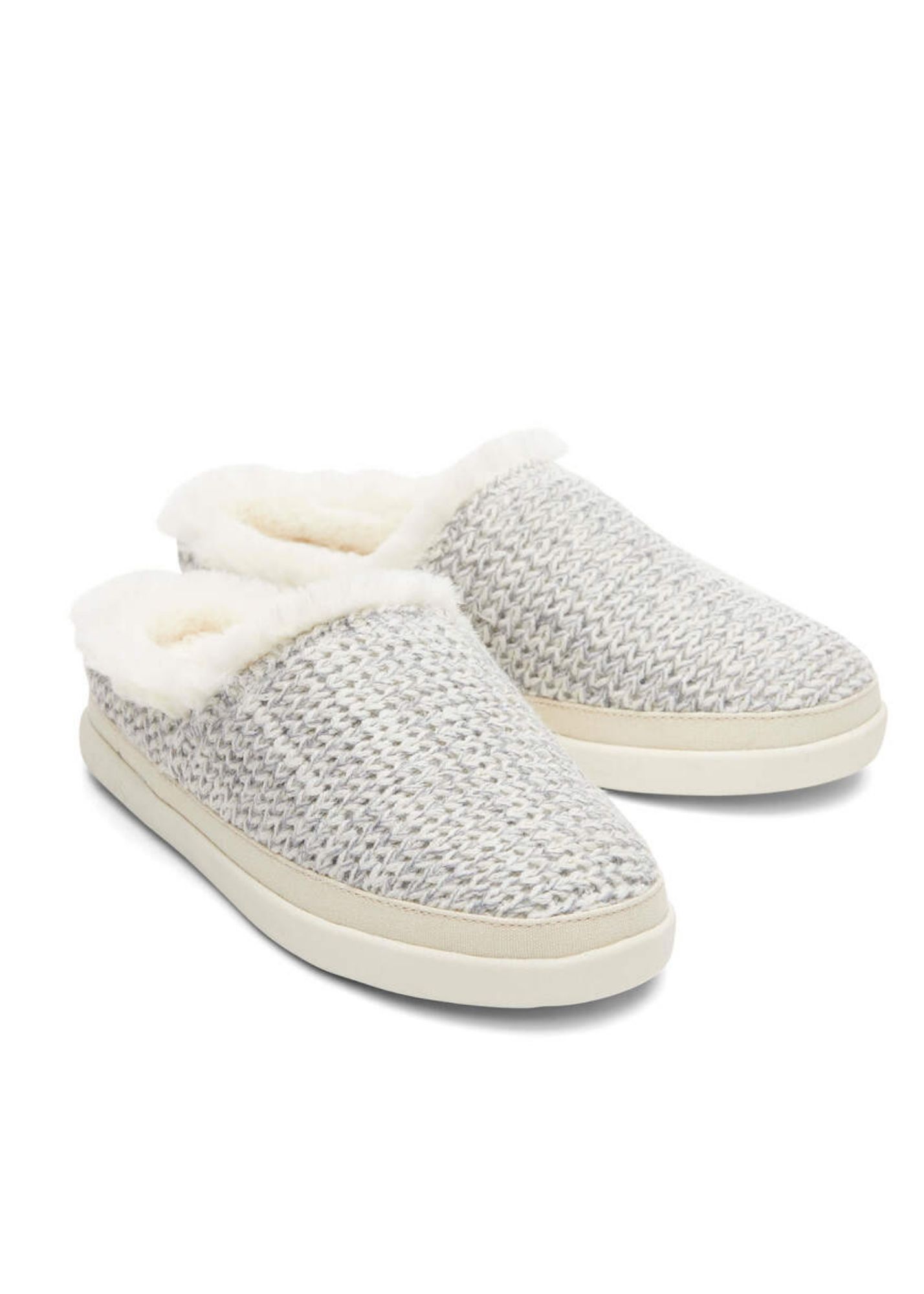Toms® Gray Sweater Knit Slipper Shoes TOMS