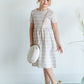 Tory Girls Natural Scalloped Midi Dress Dresses Dongguan Haohoo Clothing