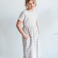 Tory Girls Natural Scalloped Midi Dress Dresses Dongguan Haohoo Clothing