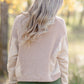 Turtle Neck Color Block Knit Long Sleeve Top Tops Paper Crane