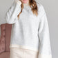 Turtleneck Wide Long Sleeve Sweater Tops Pinch