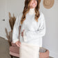 Turtleneck Wide Long Sleeve Sweater Tops Pinch