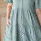 V-Neck Midi Dress With Button Details Dresses Polagram