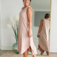 V-Neck Sleeveless Midi Dress Dresses Mod Ref