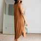 V-Neck Sleeveless Midi Dress Dresses Mod Ref