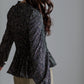 V-Neck Smocked Floral Top Shirt Paper Crane