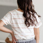 V-Neck Striped Top Shirt Thread & Supply
