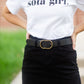 Vintage  Brass Buckle Belt Accessories Anzell