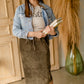 Vintage Taupe Blessed Graphic Tee Tops Amy Anne Apparel Inc