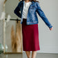 Vintage Washed Dark Denim Jacket Tops Risen