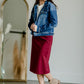 Vintage Washed Dark Denim Jacket Tops Risen