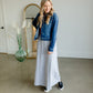Vintage Washed Dark Denim Jacket Tops Risen