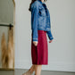 Vintage Washed Dark Denim Jacket Tops Risen