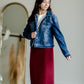 Vintage Washed Dark Denim Jacket Tops Risen