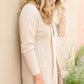 Waffle Knit Open Front Cardigan Tops Staccato