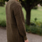 Waffle Knit Open Front Olive Cardigan Tops Zenana