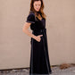 Waist Tie Short Sleeve Midi Dress Dresses