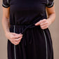 Waist Tie Short Sleeve Midi Dress Dresses