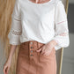 White Kimono Sleeve Top Shirt Hailey & Co