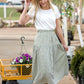 White Ribbed Round Neck Top Shirt Tea N Rose
