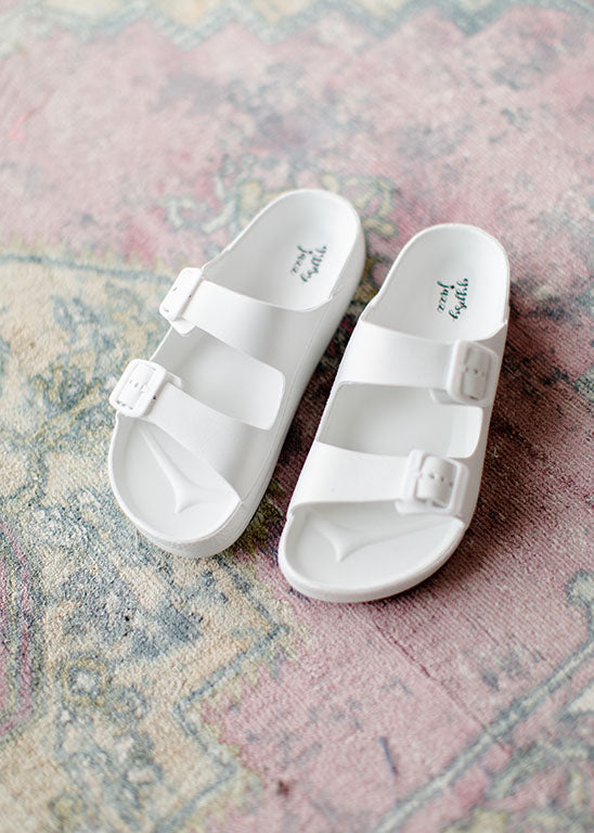 White Slip On Sandals Accessories Gypsy