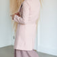 Wide Collar Tie Waist Long Lined Coat Tops Staccato