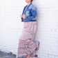 Willa Dusty Rose Flutter Bell Sleeve Maxi Dress Dresses Inherit