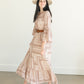 Willa Dusty Rose Flutter Bell Sleeve Maxi Dress Dresses Inherit