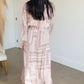 Willa Dusty Rose Flutter Bell Sleeve Maxi Dress Dresses Inherit