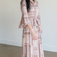 Willa Dusty Rose Flutter Bell Sleeve Maxi Dress Dresses Inherit