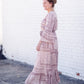 Willa Dusty Rose Flutter Bell Sleeve Maxi Dress Dresses Inherit