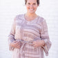 Willa Dusty Rose Flutter Bell Sleeve Maxi Dress Dresses Inherit