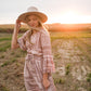 Willa Dusty Rose Flutter Bell Sleeve Maxi Dress Dresses Inherit