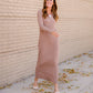 Willow Tan Henley Ribbed Maxi Dress Dresses Z Supply